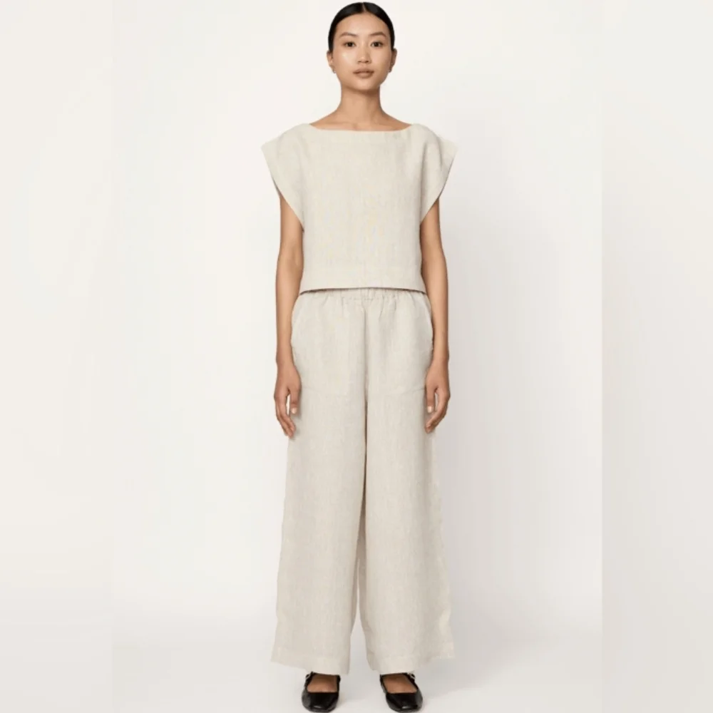 EUC Laude the Label Linen Everyday Pant- XS, Natural - Picture 3 of 4